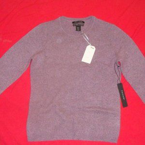 NWT Tahari Pure Luxe Cashmere Sweater  - Purple S